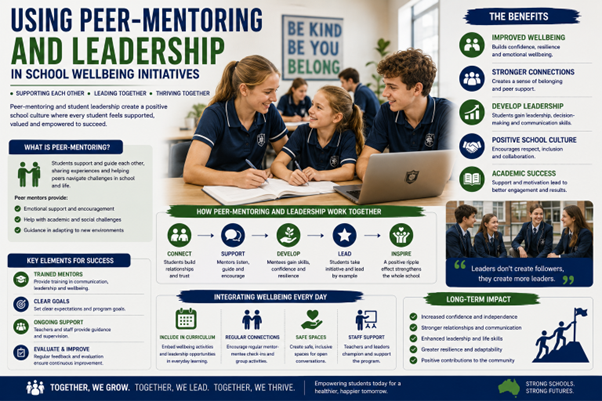 Using Peer-Mentoring and Leadership in School Wellbeing Initiatives
